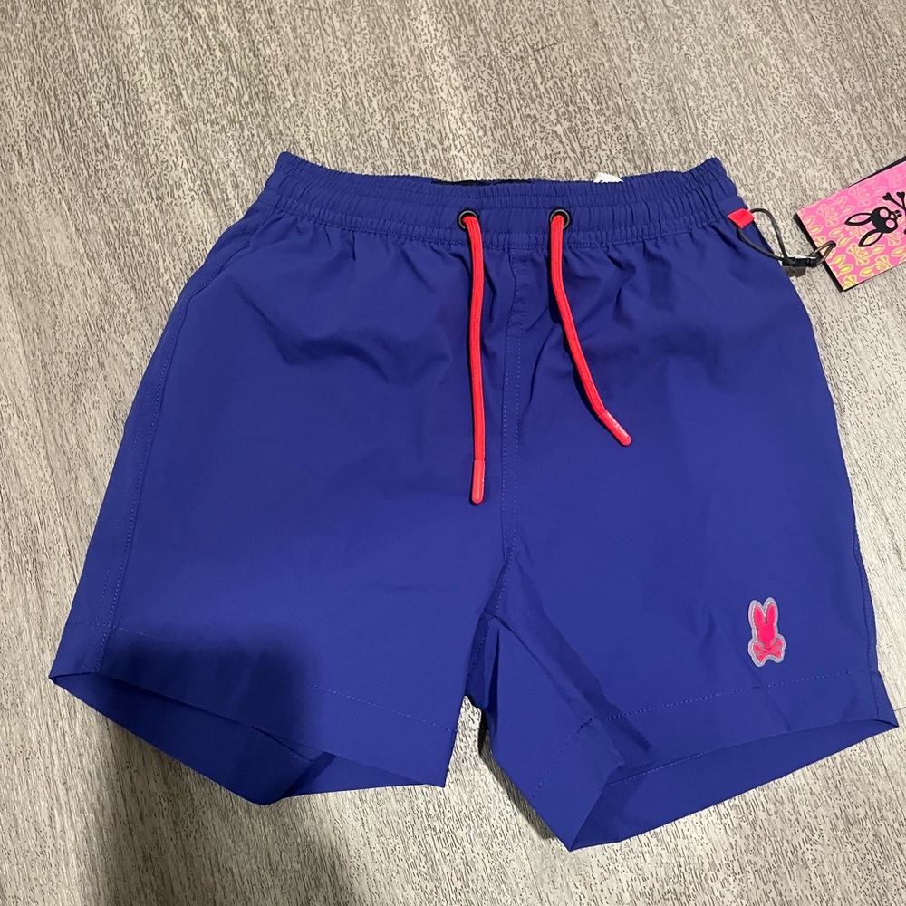 NWT Psycho Bunny Kids Swim Trunk sz 4